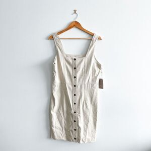 Jackson Rowe Womens Dress Button Front Sleeveless White Large